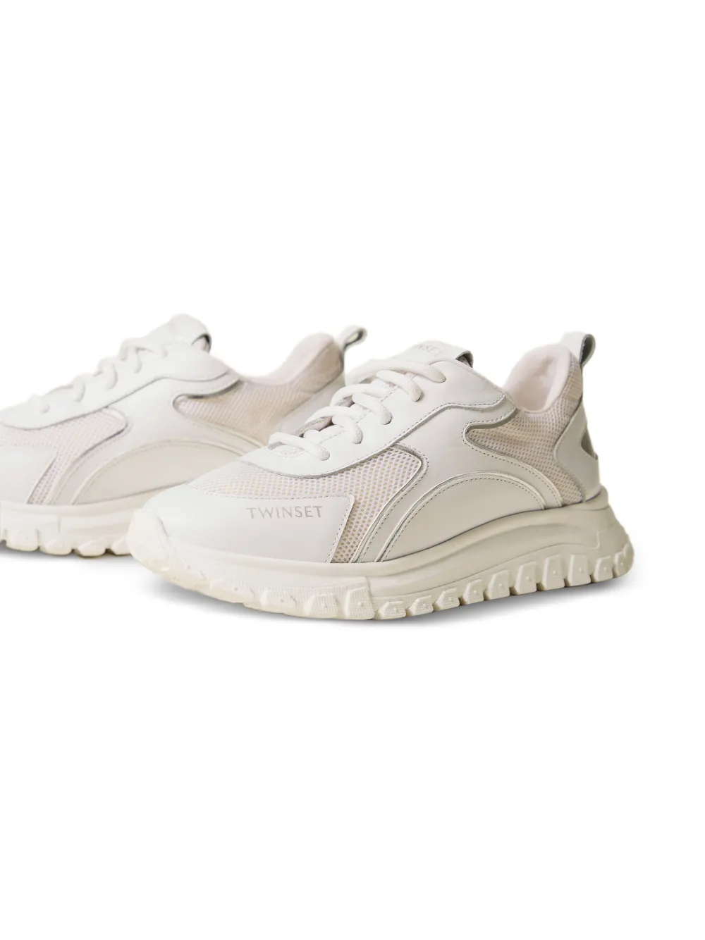 TWINSET Kids Leren sneakers Wit