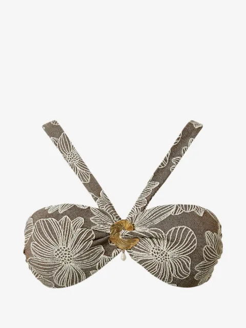 TWINSET top de bikini con estampado floral