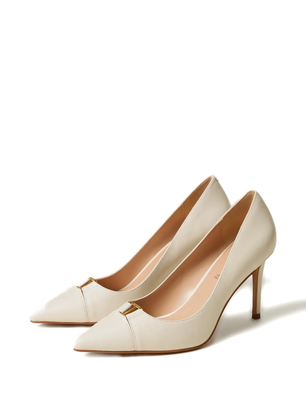 TWINSET stiletto-heel heeled pumps Beige