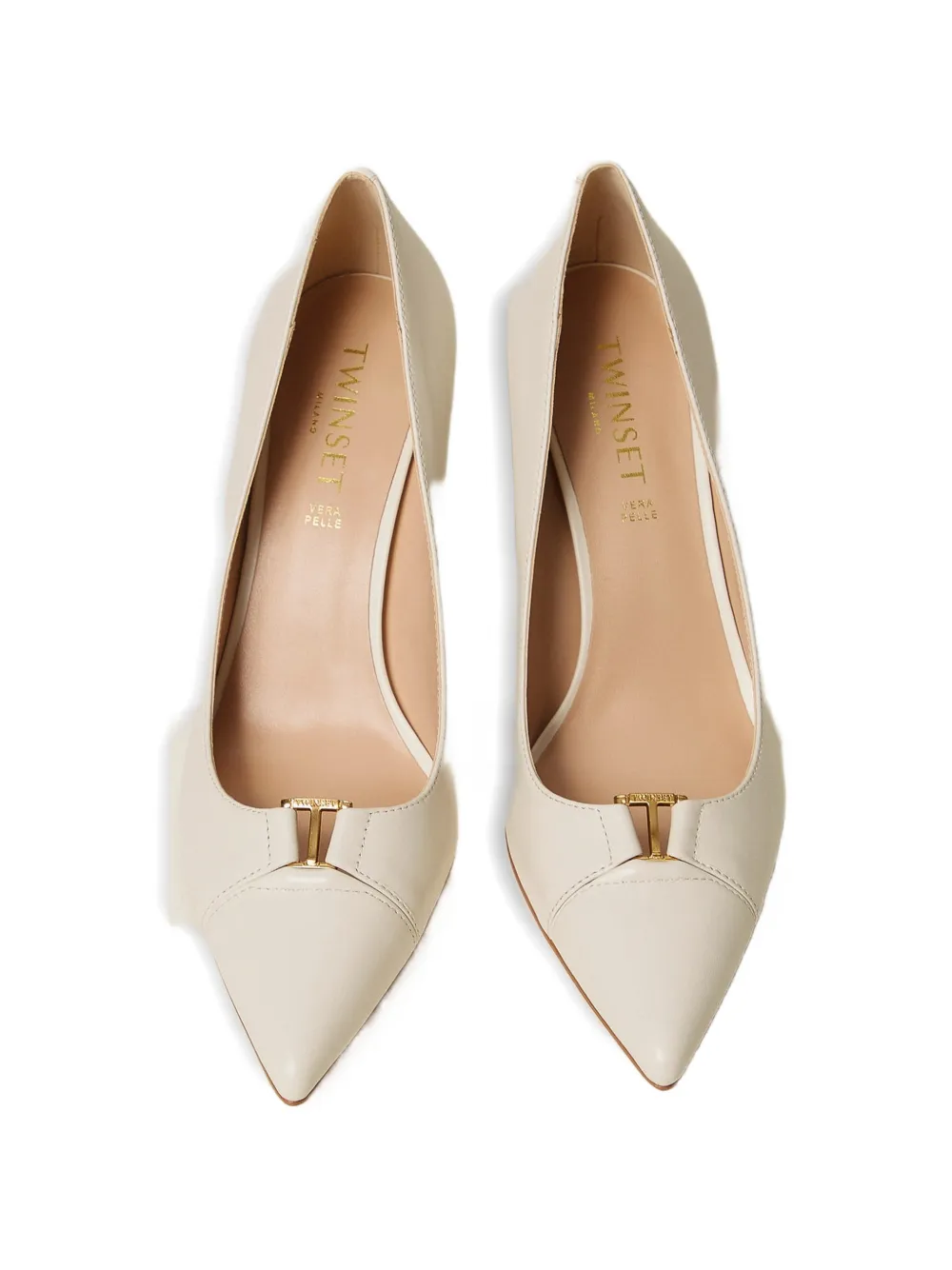 TWINSET stiletto-heel heeled pumps Beige