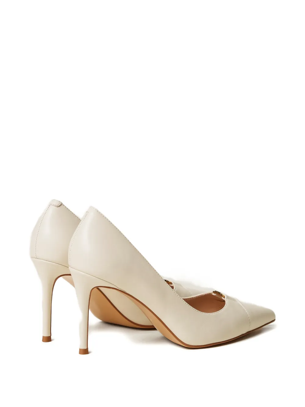 TWINSET stiletto-heel heeled pumps Beige