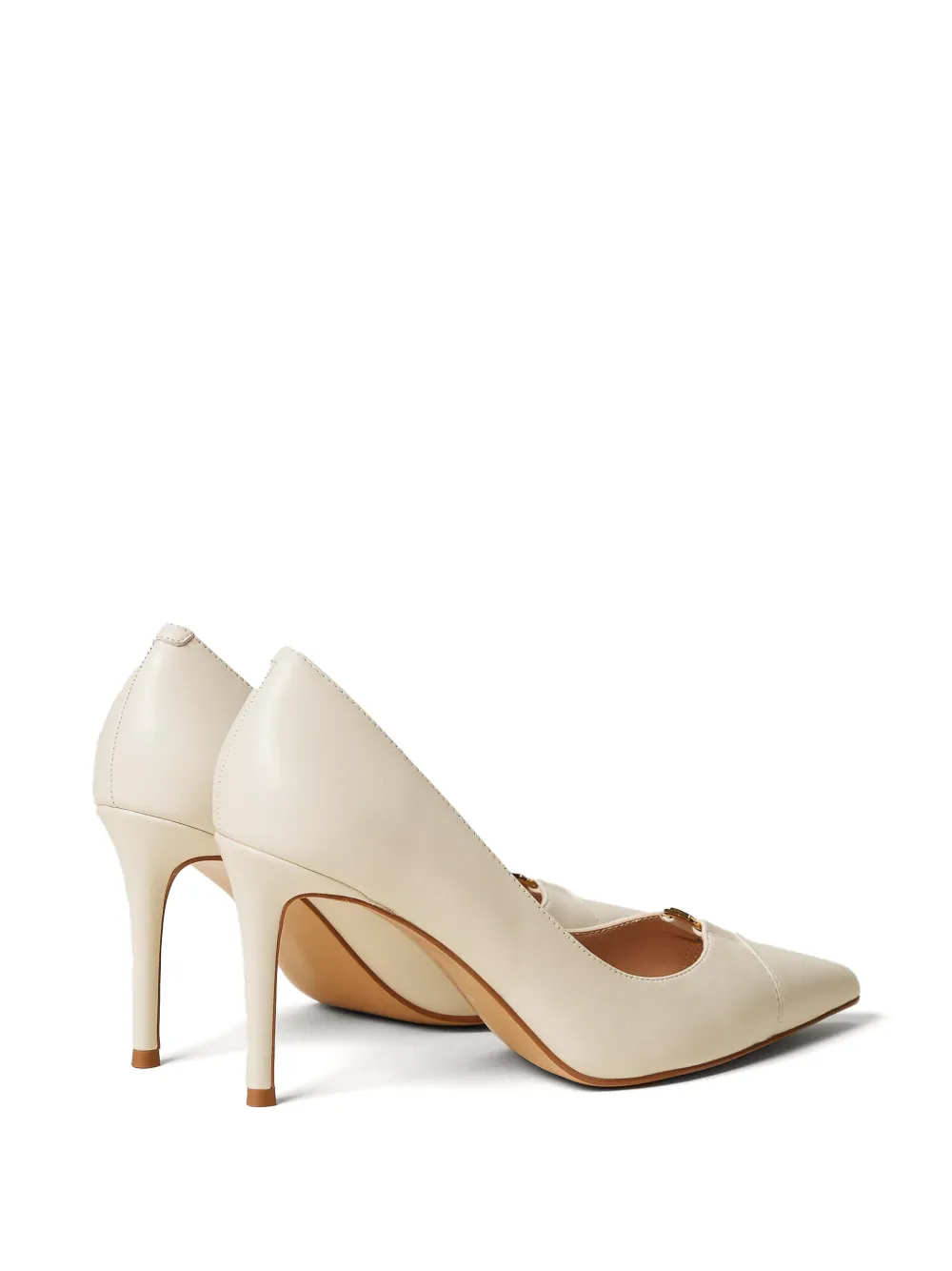 TWINSET Pumps met stilettohak en hak Beige