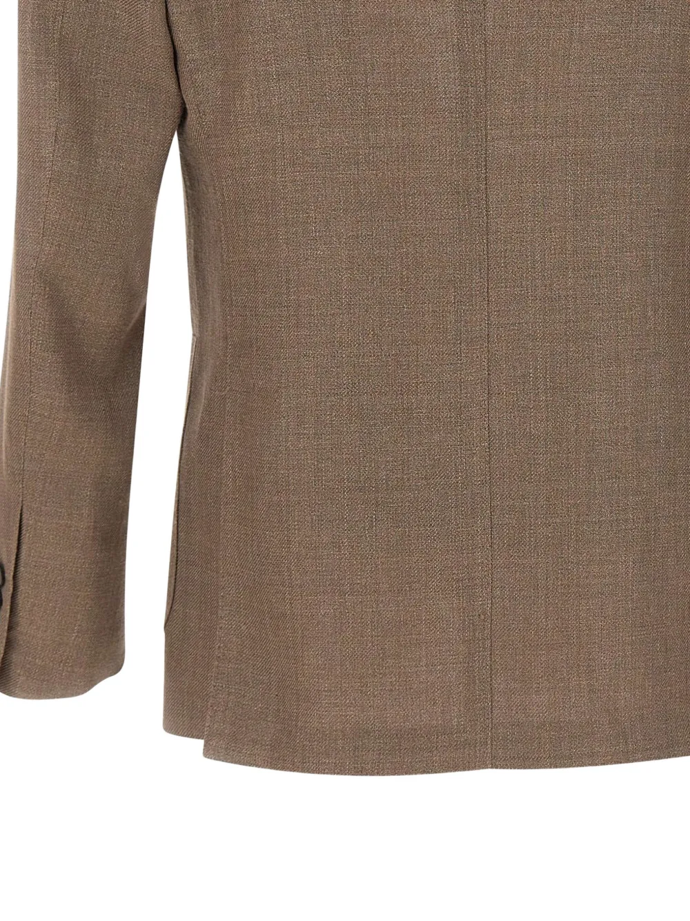 Peaked-Lapels Buttoned Blazer