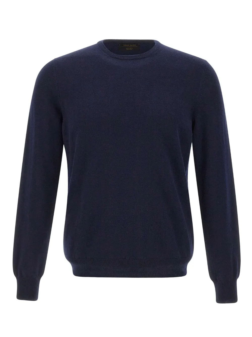 Gran Sasso suéter tejido de canalé con cuello redondo | azul | Image 1