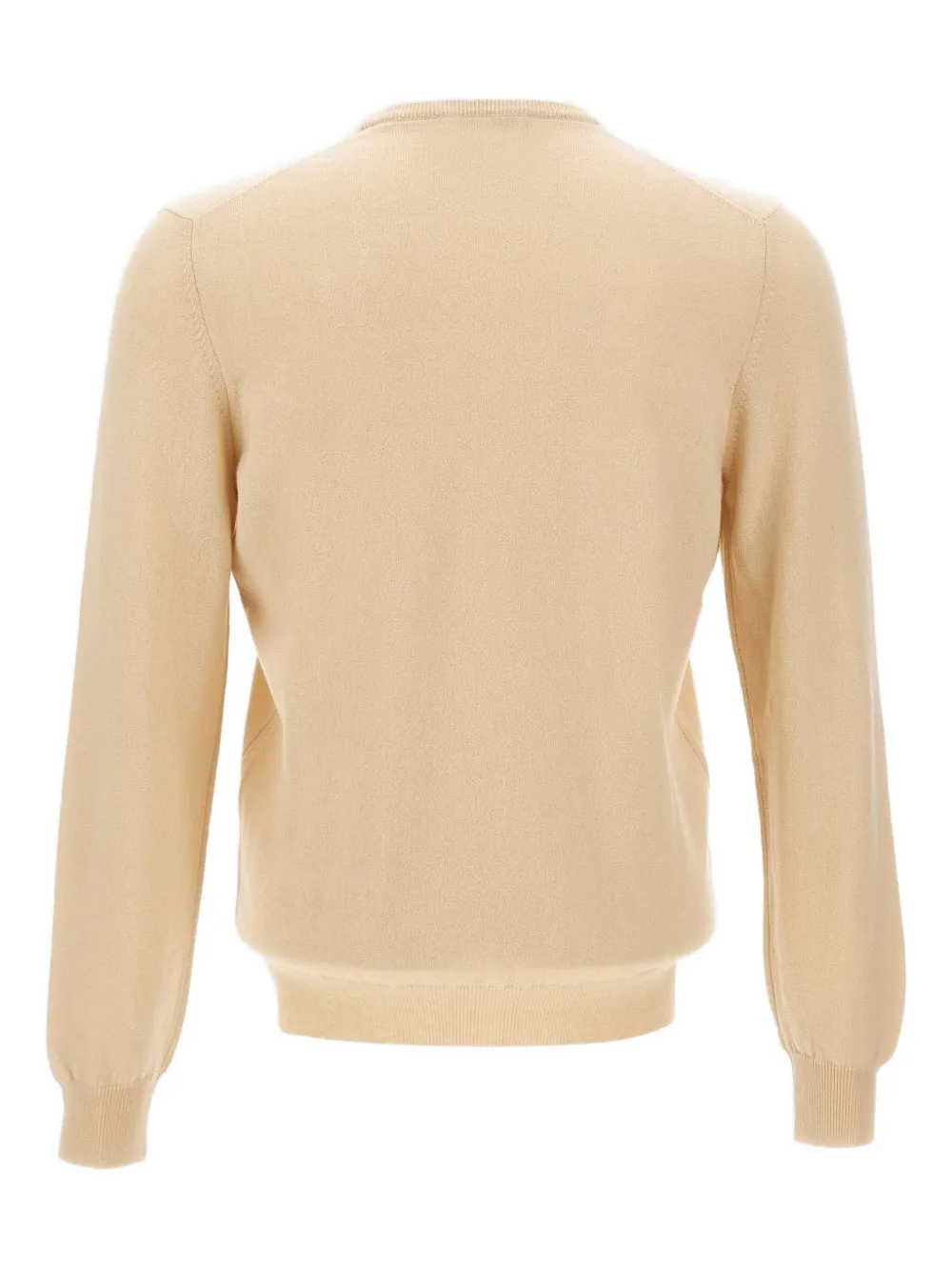 Gran Sasso crew-neck ribbed sweater - Beige