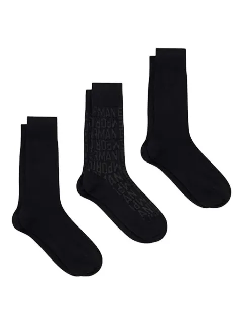 Emporio Armani logo socks (pack of three)