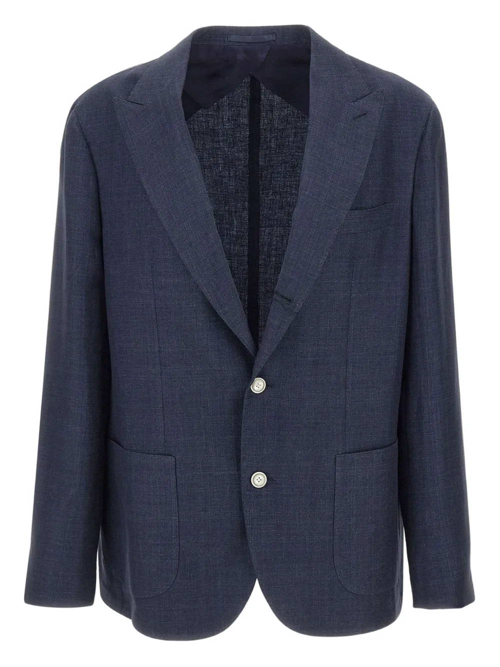 Barba peak-lapel patch-pocket blazer | azul | Image 1