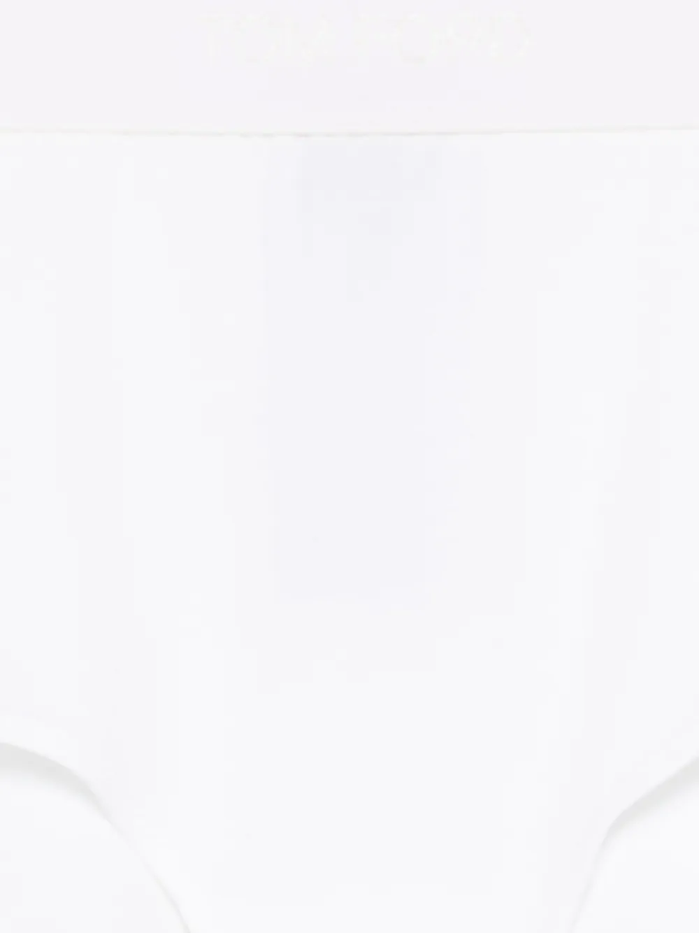 TOM FORD Slip met logoband Wit