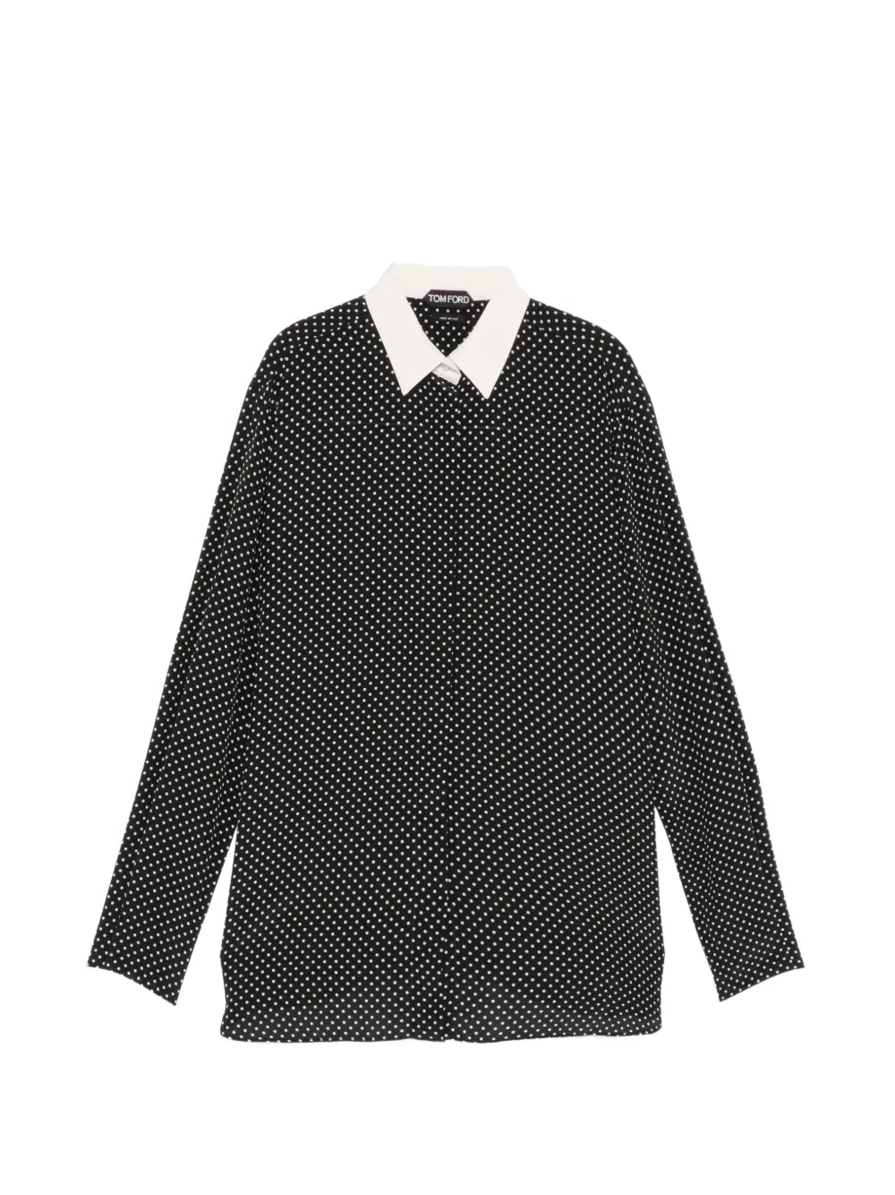 TOM FORD Camicia a pois - Nero