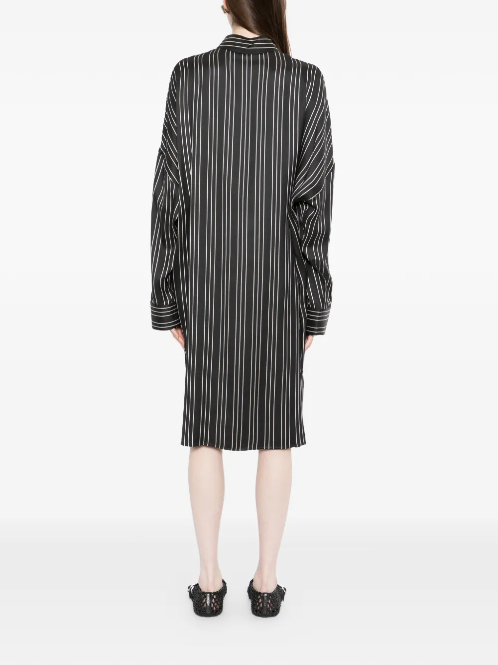 TOM FORD Gestreepte jurk Zwart