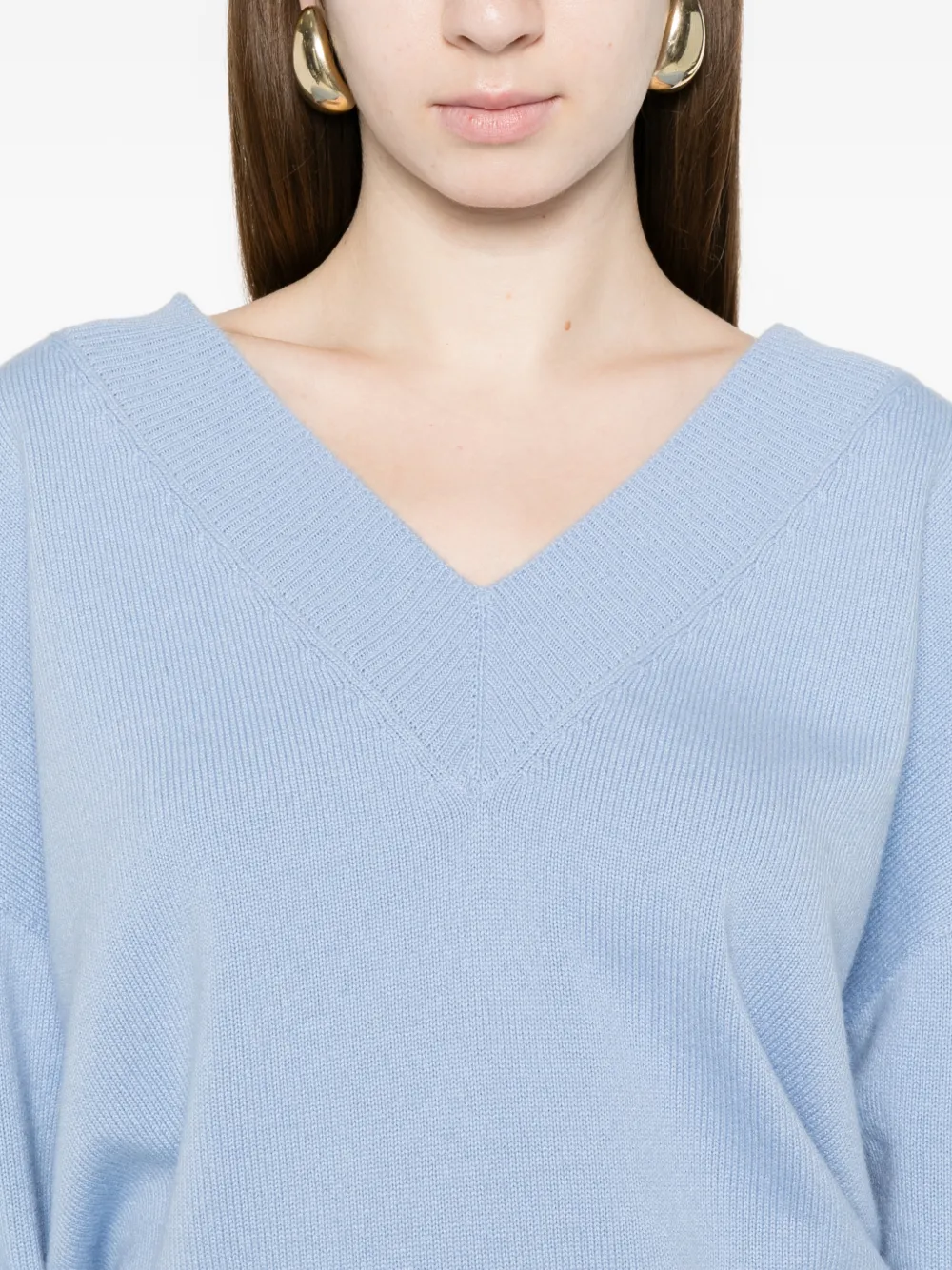TOM FORD Trui met V-hals Blauw