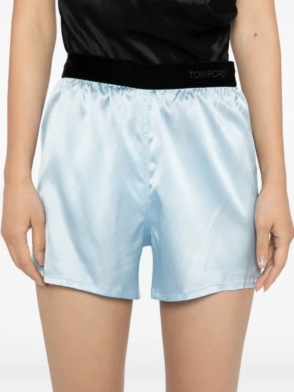 TOM FORD Satin Shorts | Blue | FARFETCH