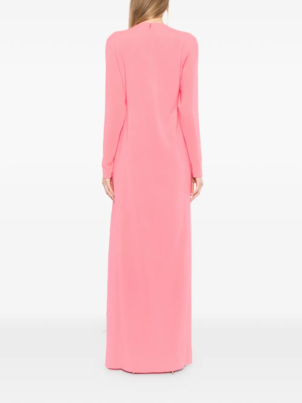 TOM FORD Uitgesneden maxi-jurk met lange mouwen Roze