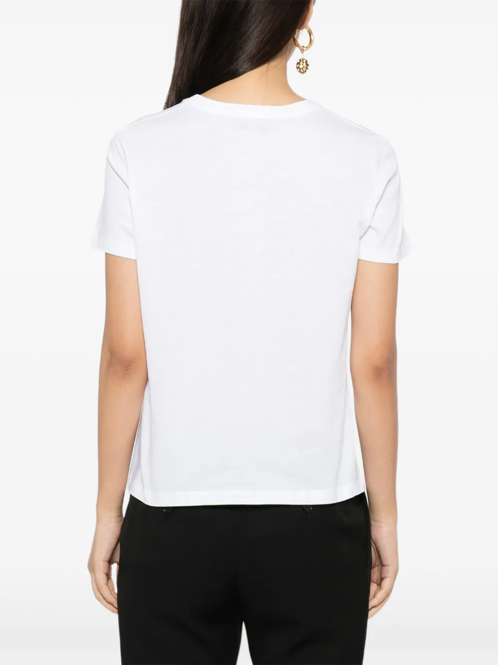 TOM FORD Katoenen T-shirt met geborduurd logo Wit