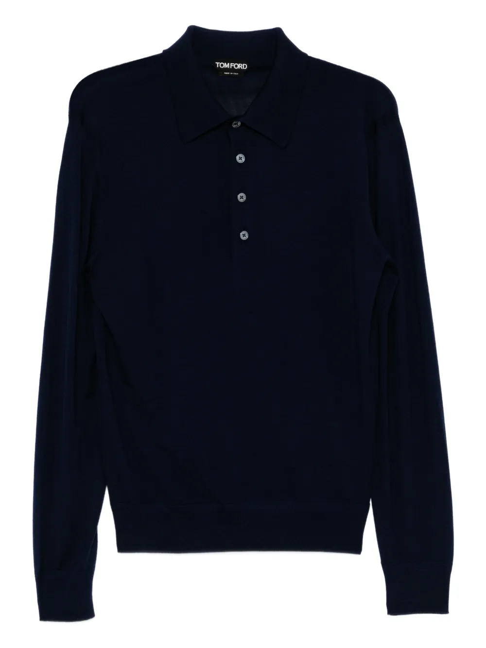 TOM FORD Polo in lana - Blu