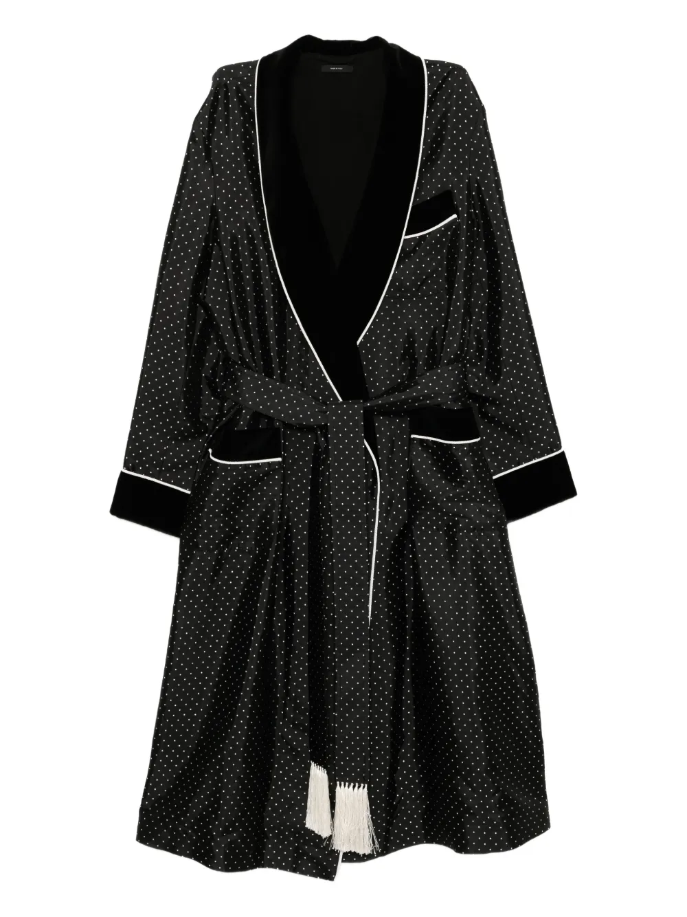 TOM FORD polka dot-print robe | Black | Image 1