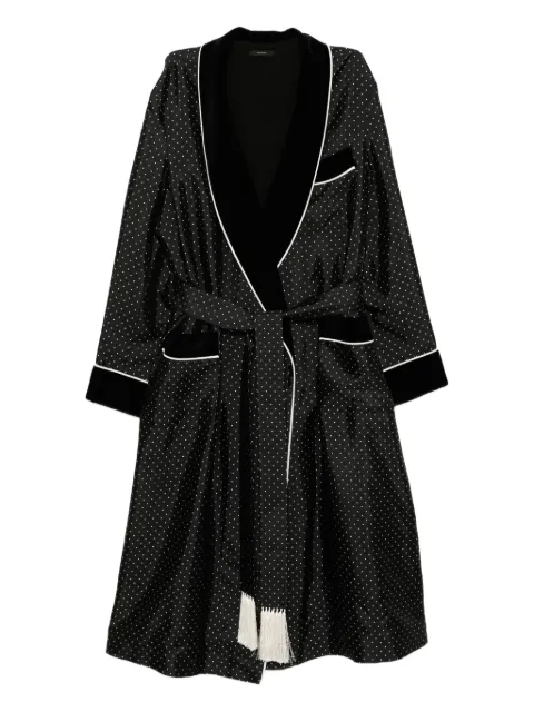 TOM FORD polka dot-print robe