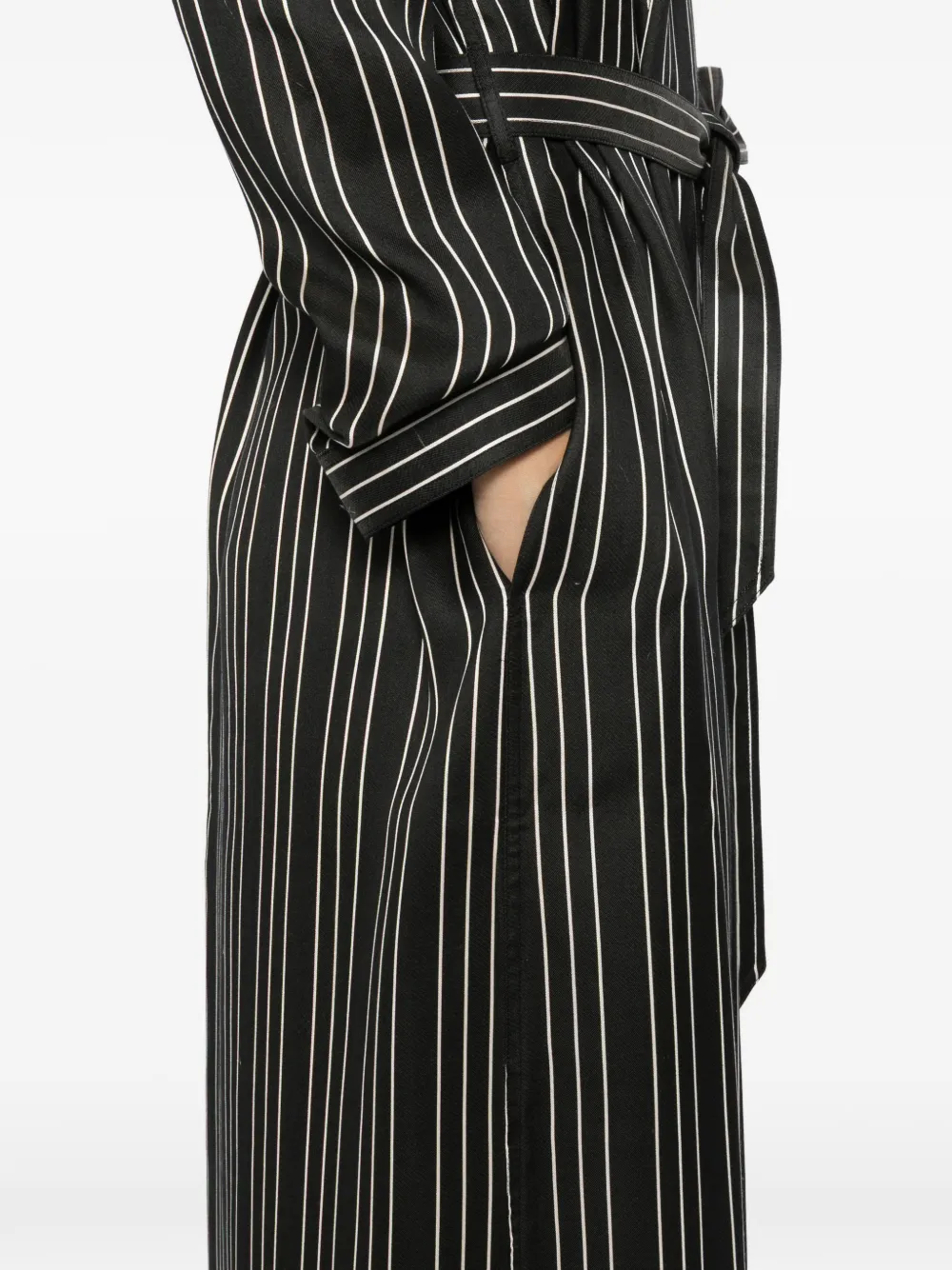 TOM FORD Gestreepte jurk Zwart