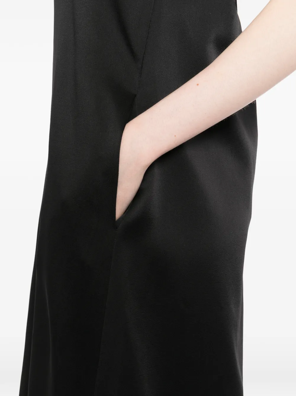 TOM FORD Strapless jurk met lange achterkant Zwart