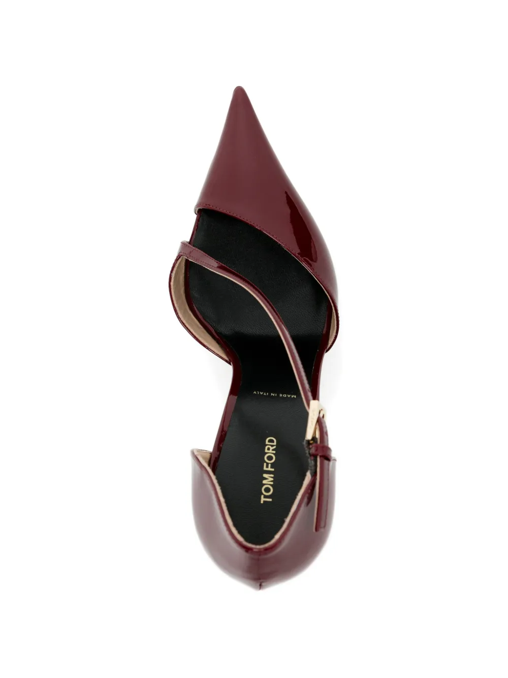 TOM FORD 110mm strap pointed pumps Rood