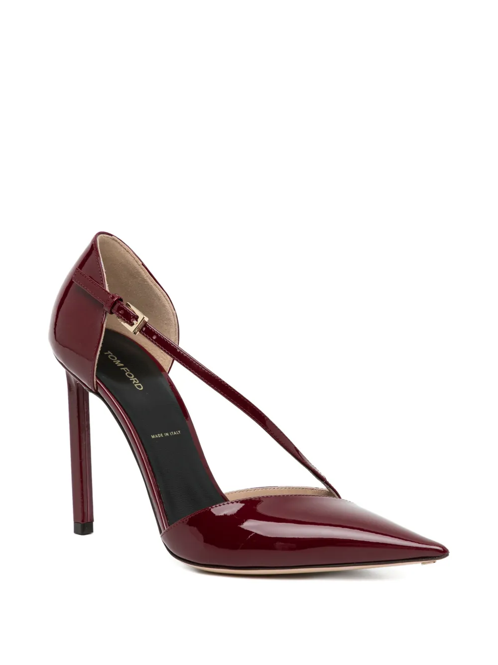 TOM FORD 110mm strap pointed pumps Rood
