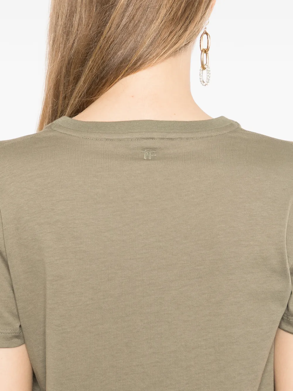TOM FORD T-shirt met ronde hals Groen