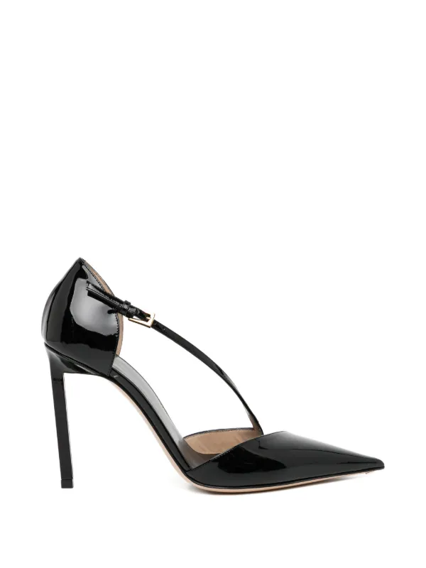 Escarpins Tom Ford à Bout Pointu Et Cadenas - Taille 40, Talon Aiguille Ultra-haut, Couleur Beige, Neuf Avec Défauts