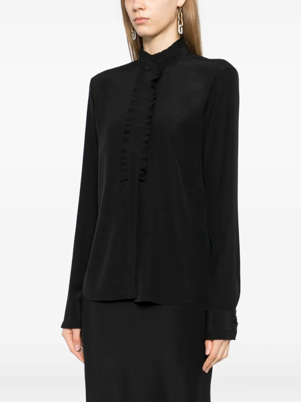 TOM FORD Blouse met ruches Zwart