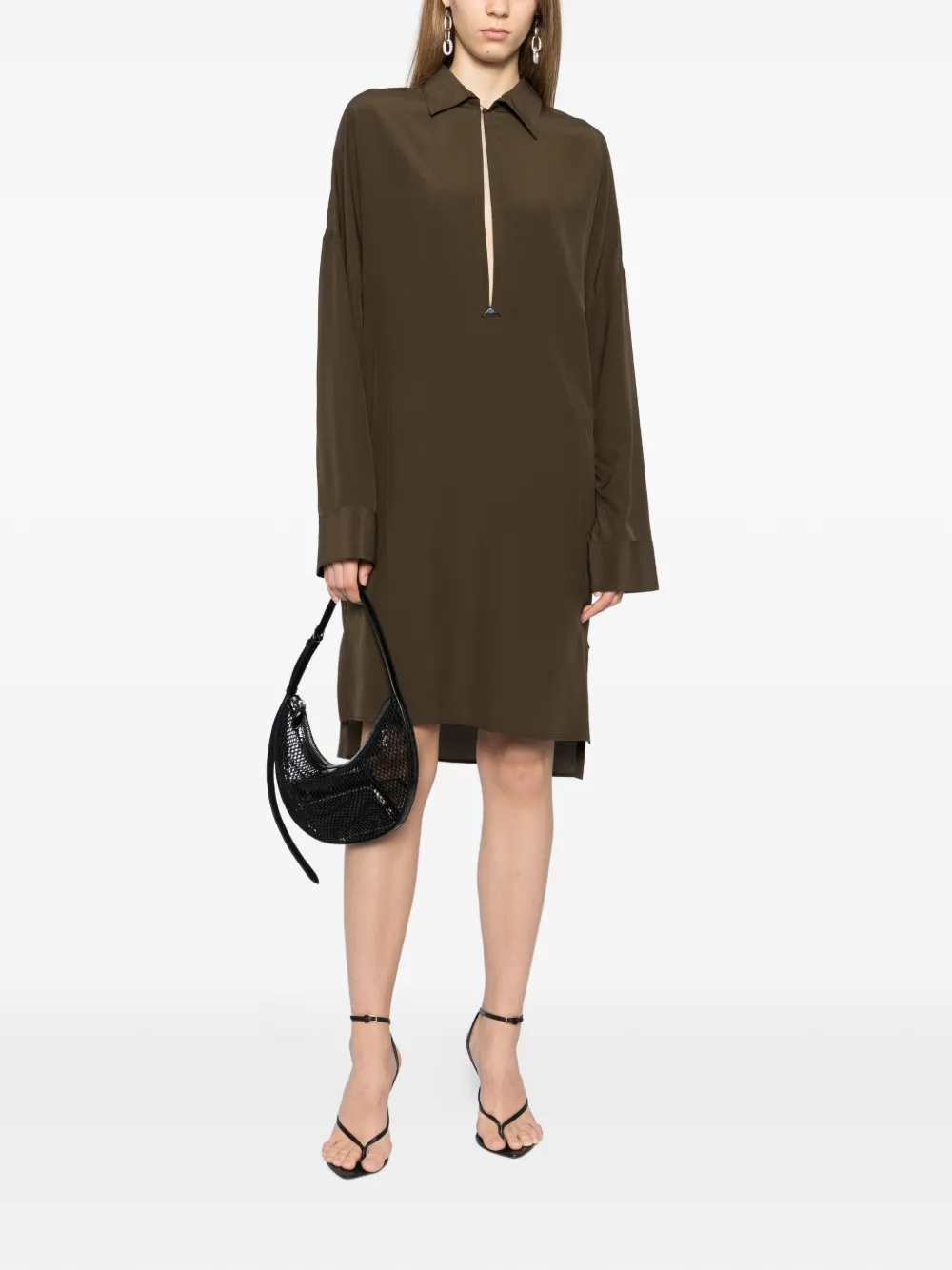  Tom Ford Shift Mini Dress - Brown 