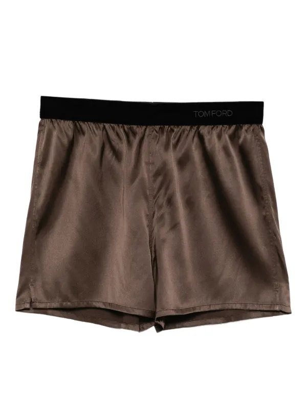TOM FORD サテン ショートパンツ | ブラウン | FARFETCH JP