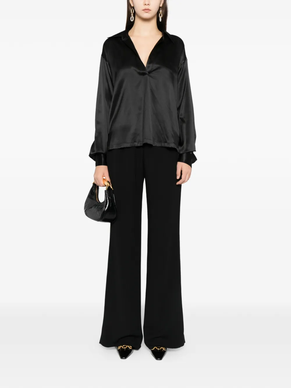 TOM FORD satin blouse - Zwart