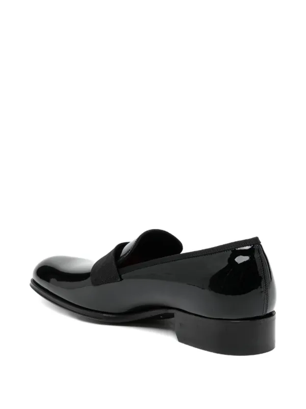 TOM FORD エナメルレザー ローファー | ブラック | FARFETCH JP