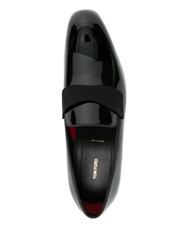 TOM FORD エナメルレザー ローファー | ブラック | FARFETCH JP