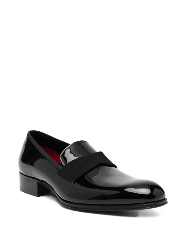 TOM FORD エナメルレザー ローファー | ブラック | FARFETCH JP