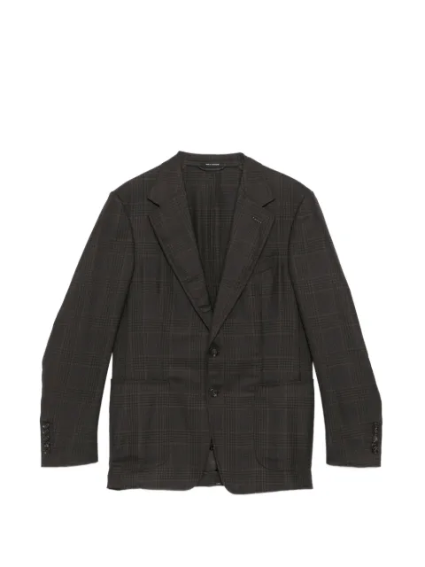 TOM FORD plaid blazer