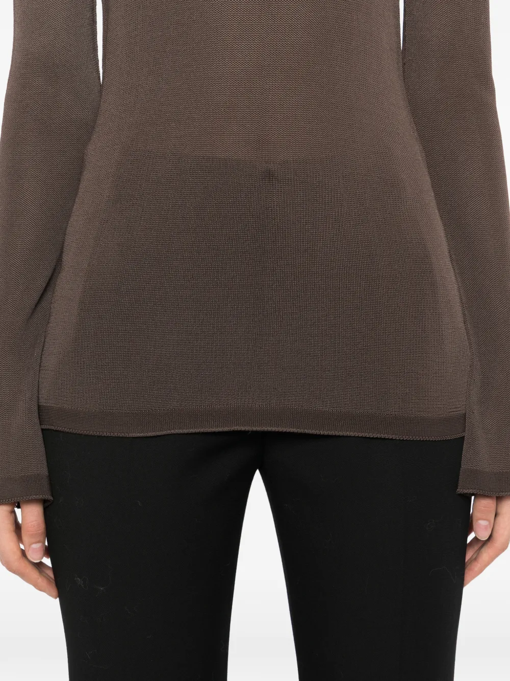TOM FORD Top met flared mouwen Bruin