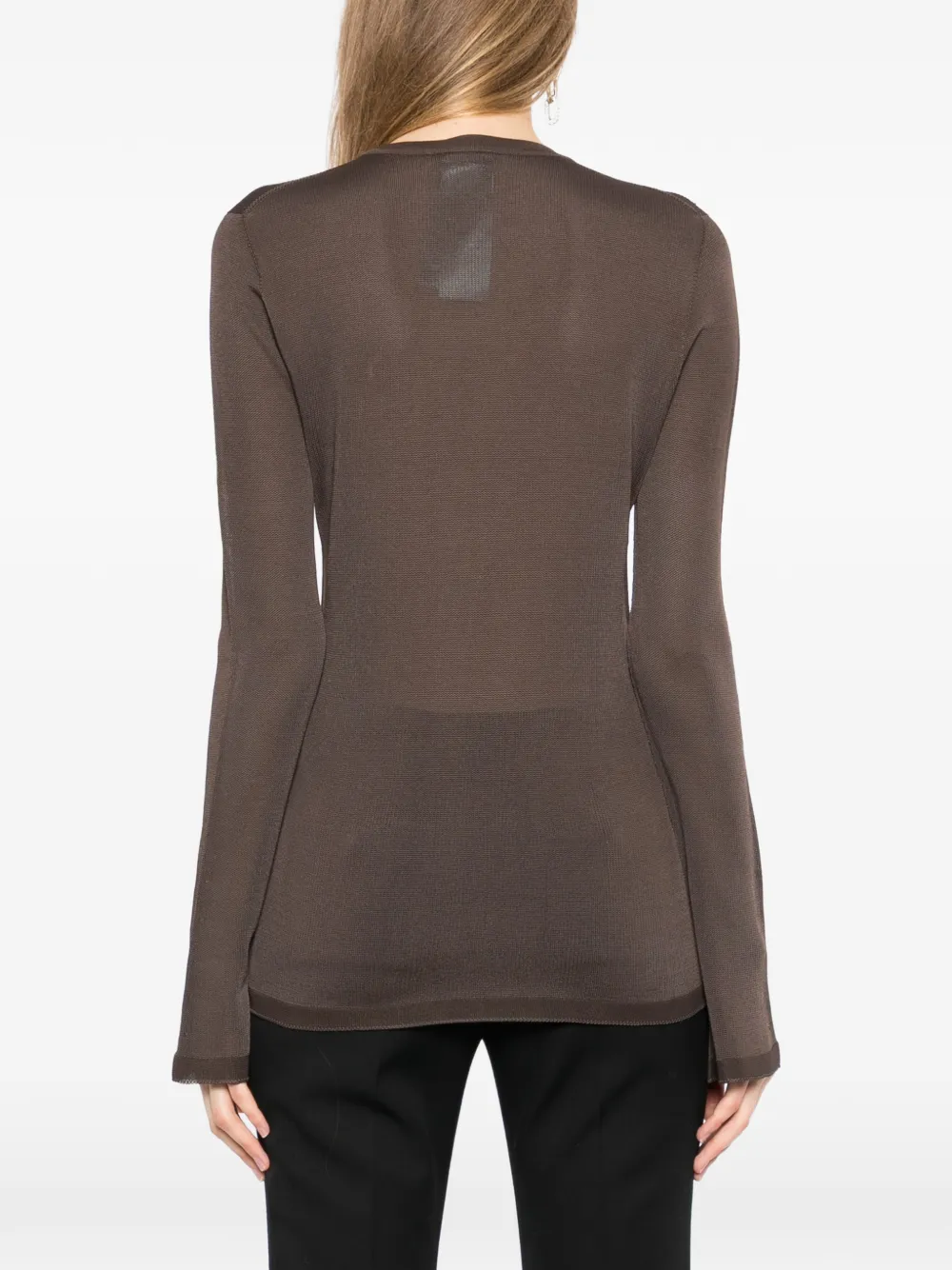TOM FORD Top met flared mouwen Bruin