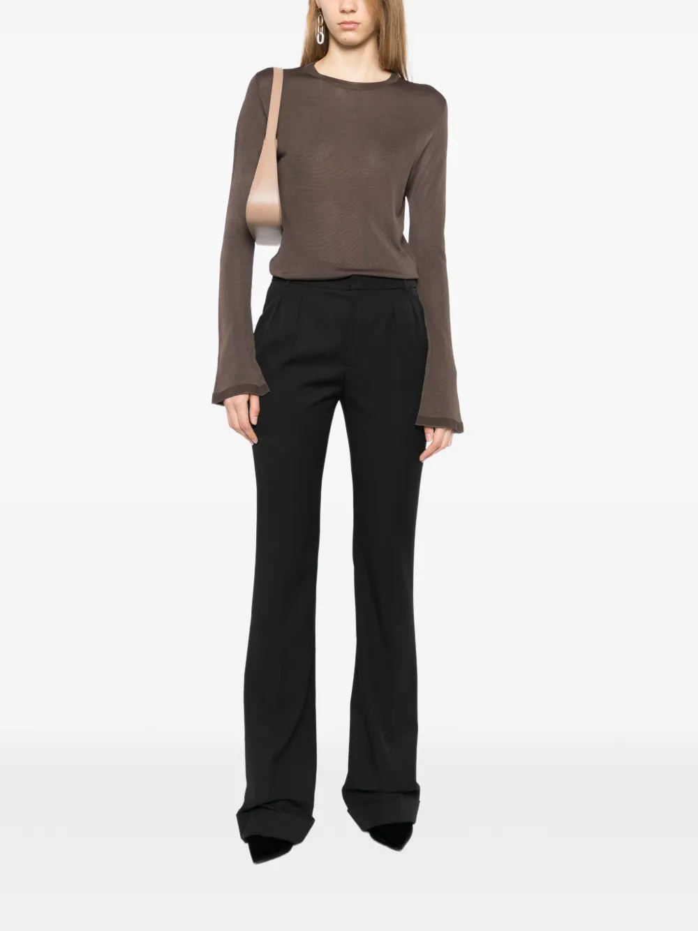 TOM FORD Top met flared mouwen Bruin