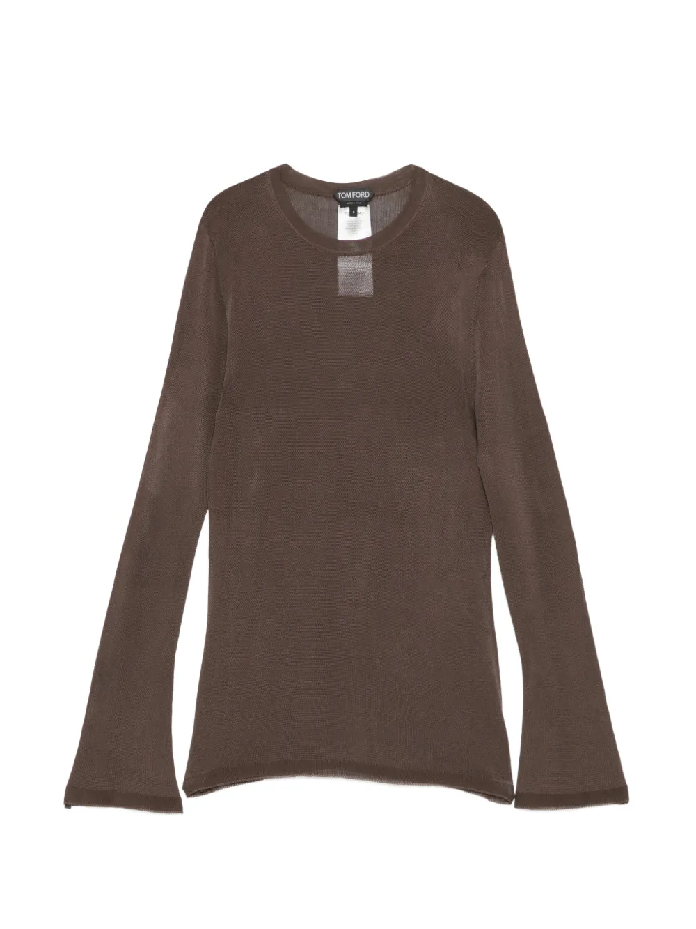 TOM FORD Top con maniche svasate - Marrone