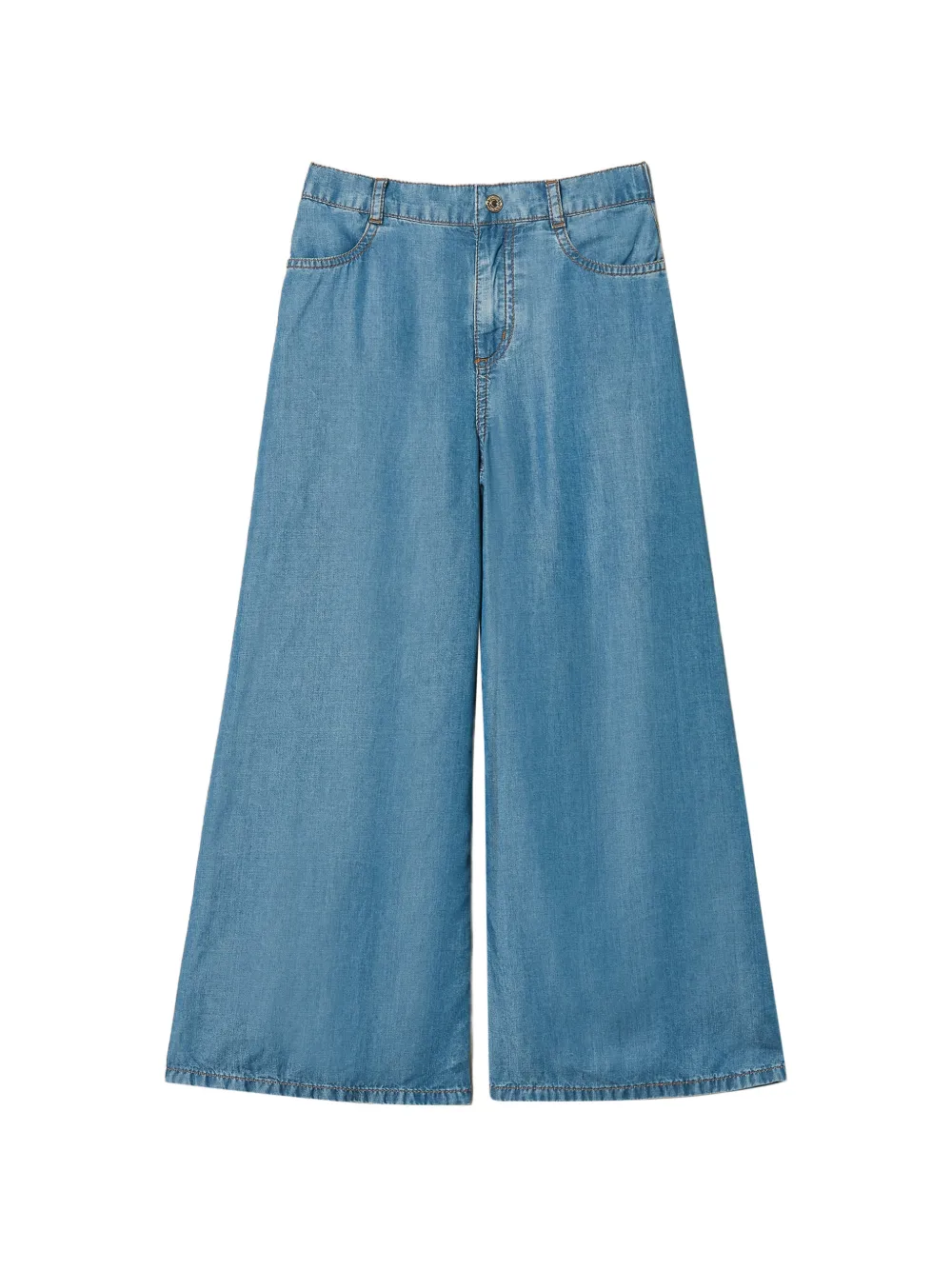 TWINSET Kids belt-loops trousers - Blu