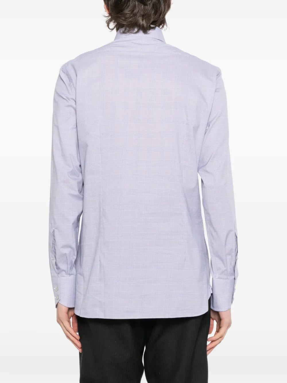 TOM FORD Geruit overhemd Grijs