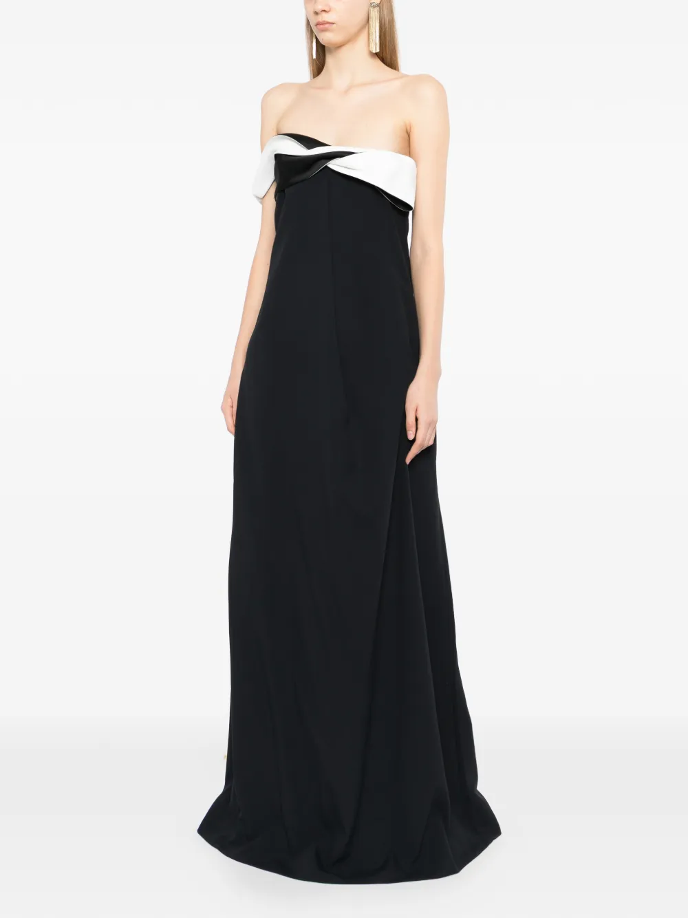 TOM FORD Gedraaide maxi-jurk Zwart