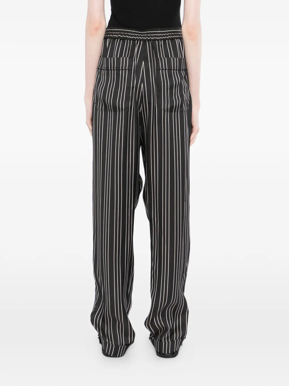 TOM FORD Gestreepte broek Zwart