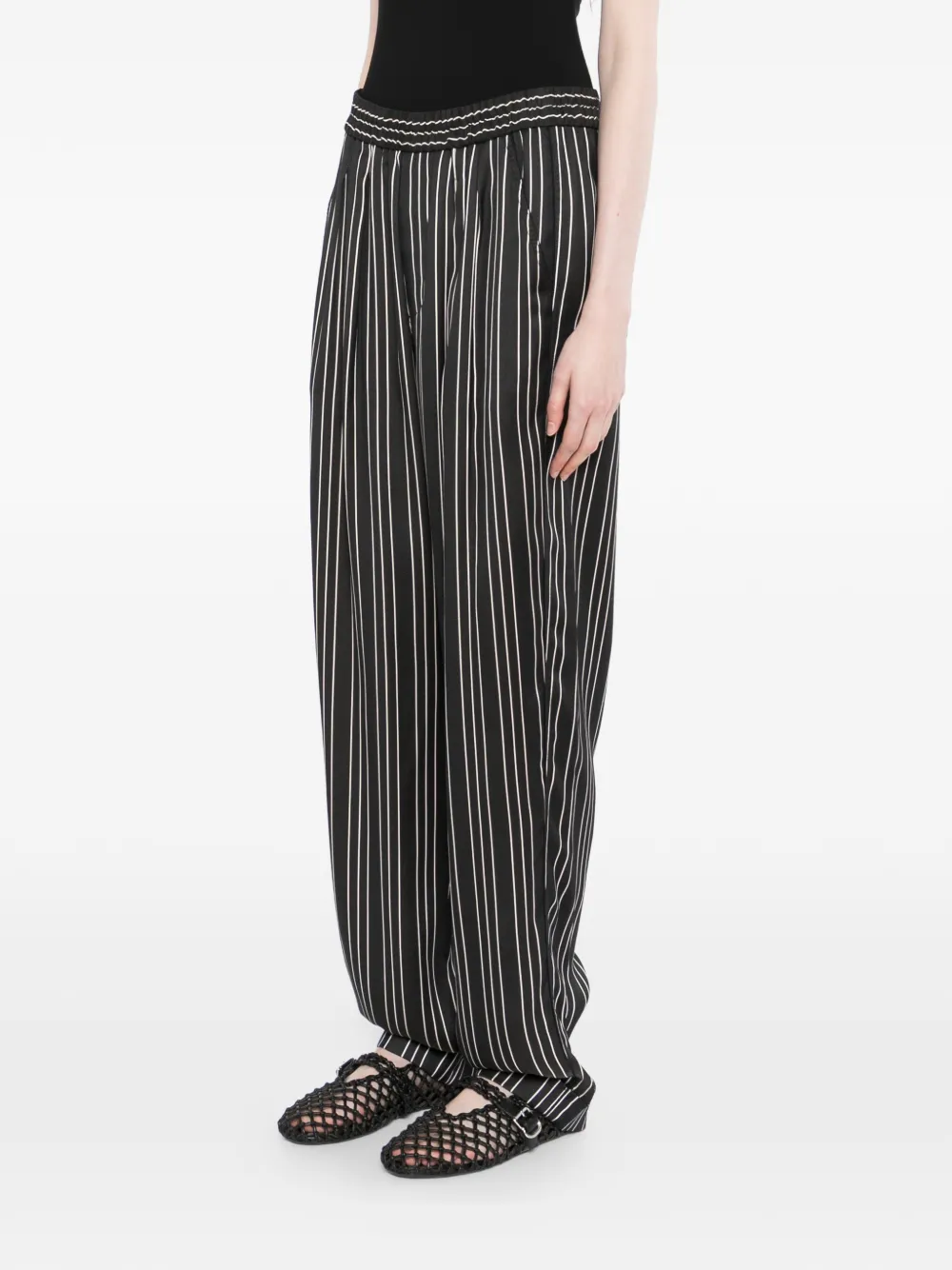 TOM FORD Gestreepte broek Zwart