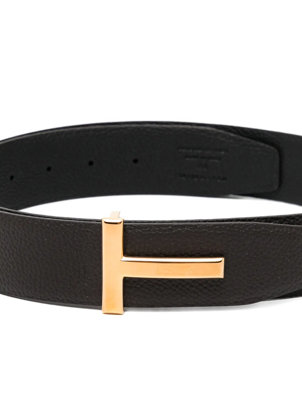  Tom Ford T-icon Leather Belt - Brown 