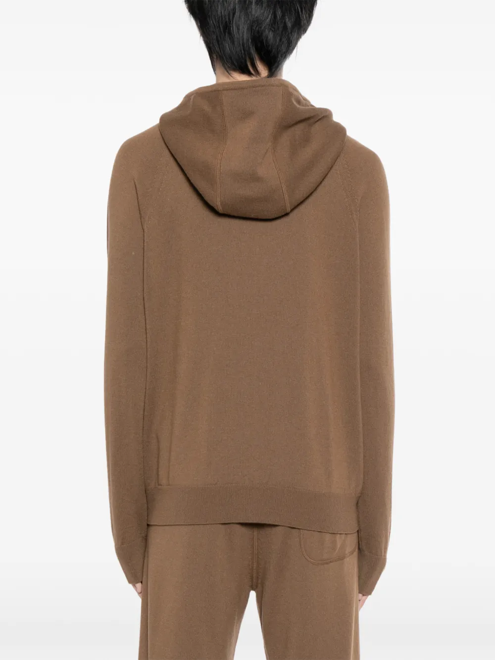 TOM FORD Gebreide hoodie Bruin