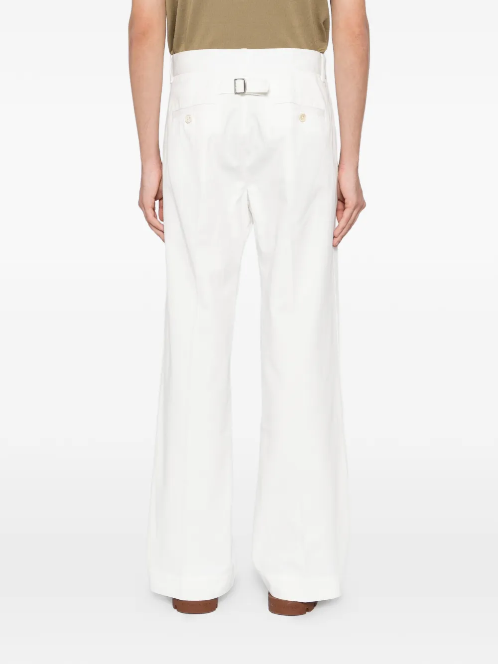 TOM FORD Broek met wijde pijpen Wit