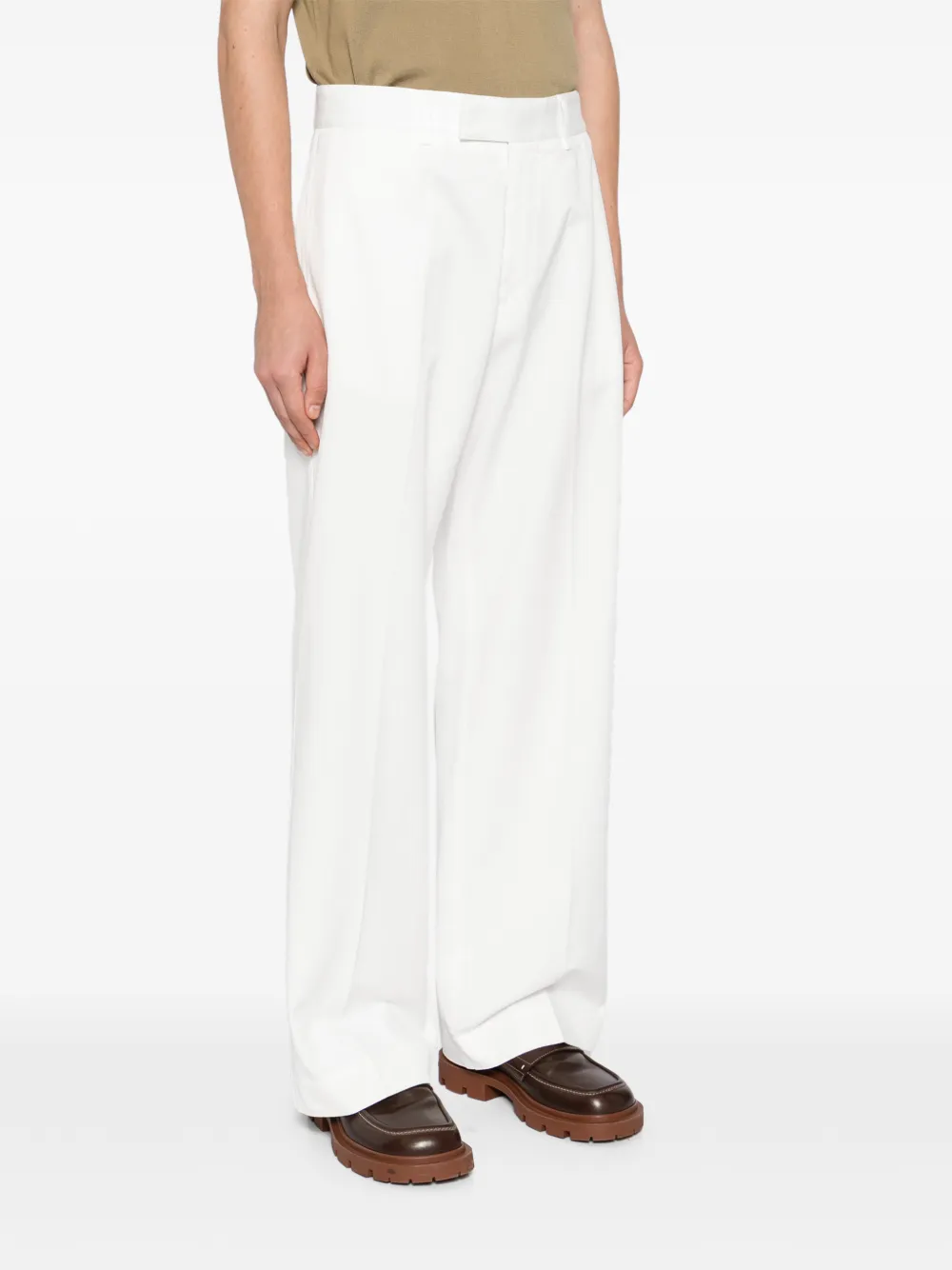 TOM FORD Broek met wijde pijpen Wit