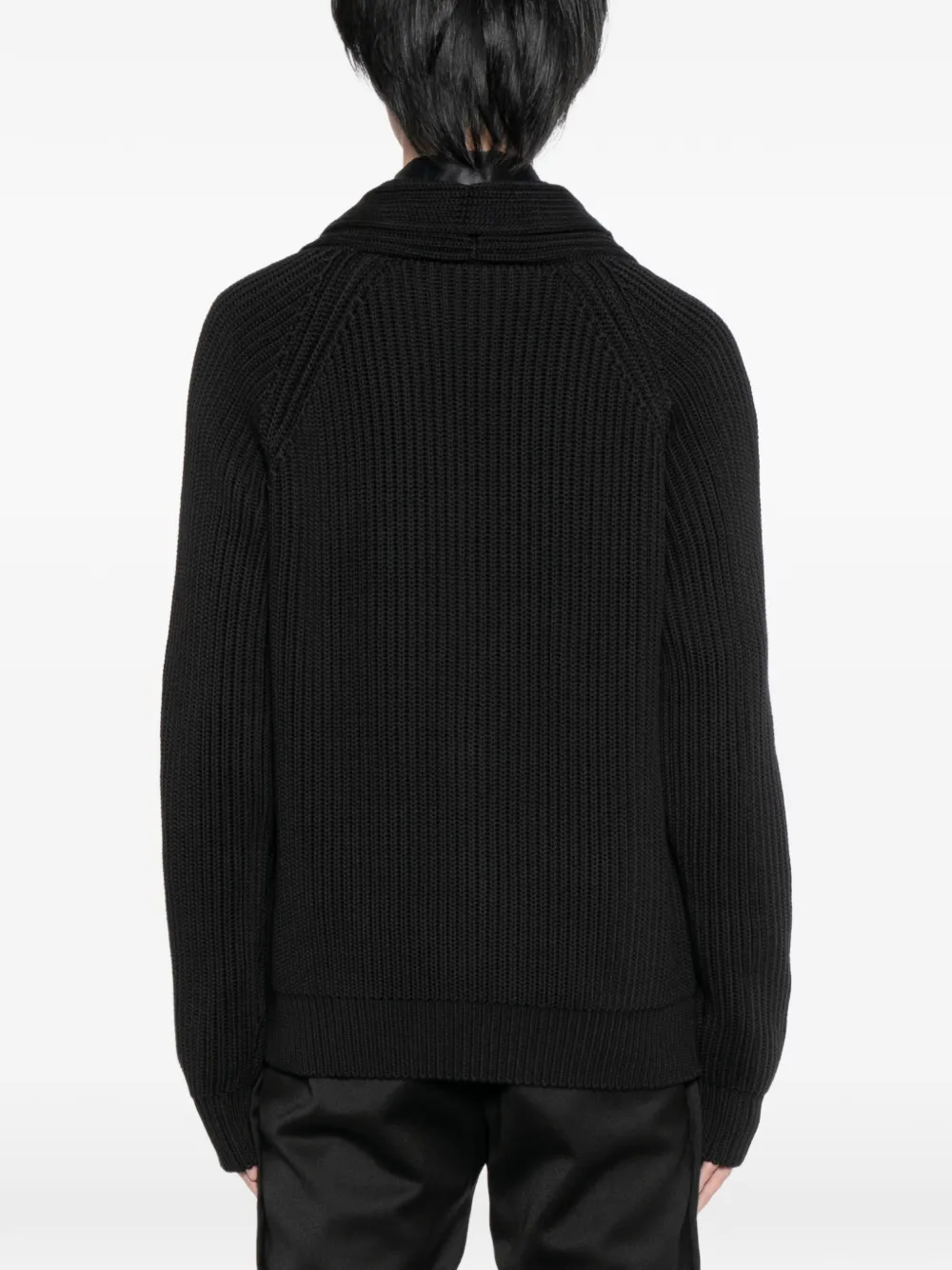 TOM FORD Vest met sjaalkraag Zwart