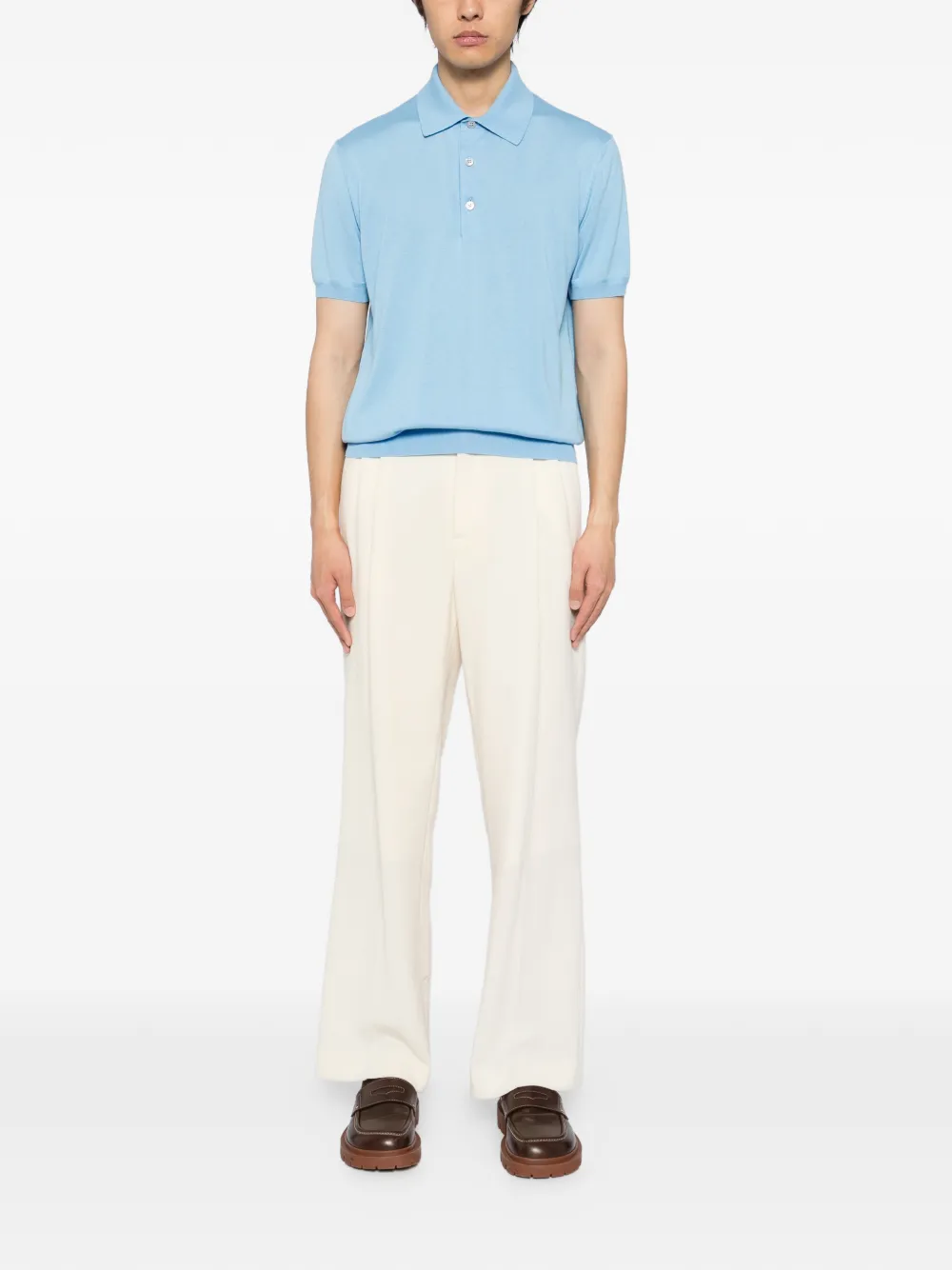 TOM FORD Katoenen poloshirt - Blauw